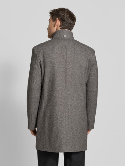 bugatti Mantel mit Stehkragen Graphit 5