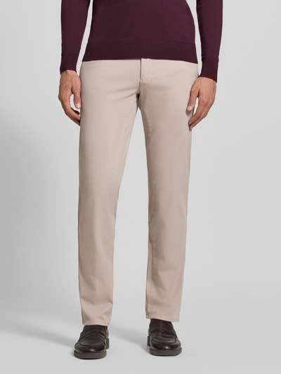 Brax Modern Fit Chino aus Baumwoll-Mix Modell 'Fabio' Kitt 4