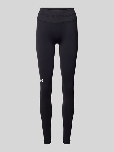 Under Armour Legging met labelprint, model 'Train' Zwart - 1