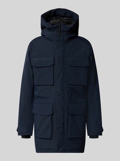 Didriksons Parka mit Kapuze und Pattentaschen Modell 'AIDEN' Marine 1