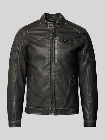 Jack & Jones Jacke mit Reißverschluss Modell 'ROCKY' Black 1