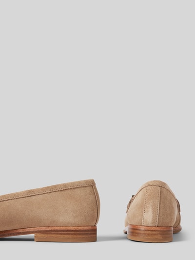 BOSS Loafers mit Label-Applikation Modell 'Helyan' Beige 2