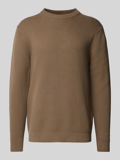 SELECTED HOMME Gebreide pullover met ronde hals, model 'DANE' Lichtbruin - 2