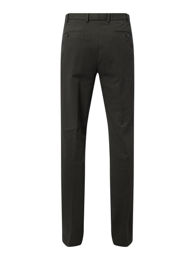 Hiltl Regular Fit Chino mit Webstruktur Gruen 4