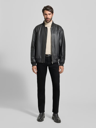 bugatti Regular Fit Jeans mit Eingrifftaschen Black 1