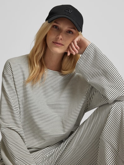 VILLA SOPHIE Oversized shirt met lange mouwen en ronde hals Wit - 3