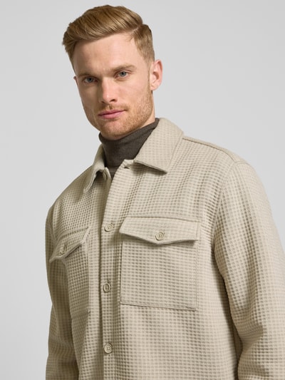 MCNEAL Hemdjacke mit Knopfleiste Beige 3