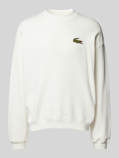 Lacoste Bluza z naszywką z logo Biały 2