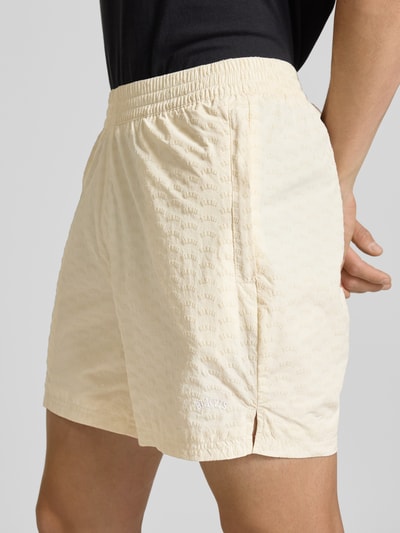 BLKVIS Relaxed fit korte broek met ritszakken Offwhite - 3