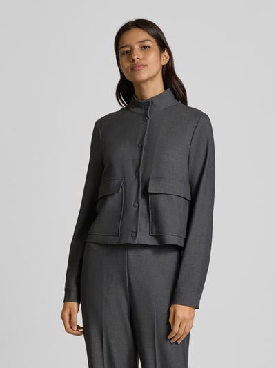 comma Żakiet ze stójką Antracytowy 4