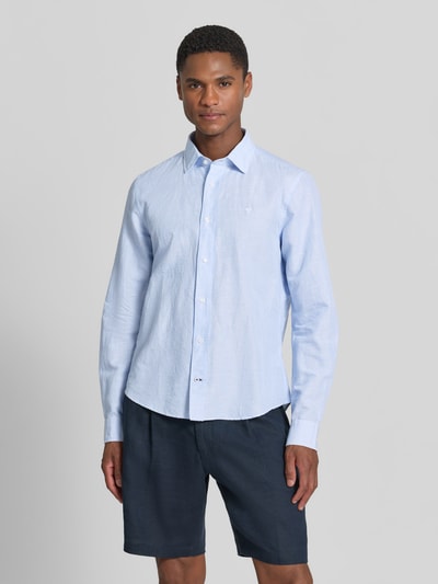 JOOP! COLLECTION Koszula casualowa o kroju casual fit z kołnierzykiem typu kent model 'Mike' Jasnoniebieski 4