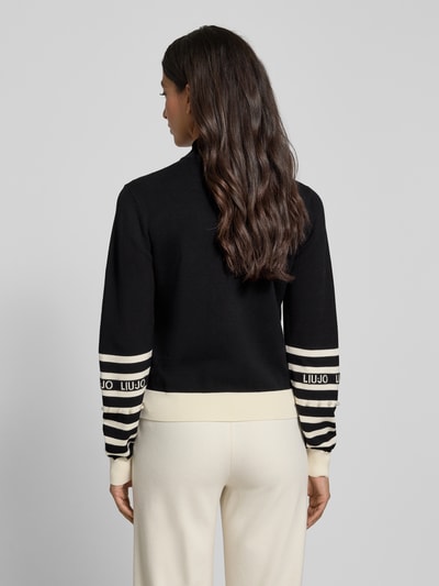 LIU JO SPORT Kurtka o kroju regular fit z imitacji dzianiny z mieszanki wiskozy Czarny 5