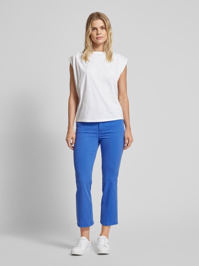 comma Casual Identity Hose mit verkürztem Schnitt Blau 1