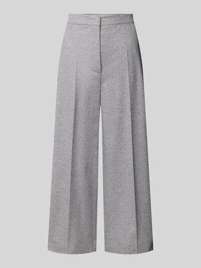 Max Mara Studio Stoffhose aus Schurwolle mit Bundfalte Mittelgrau 1