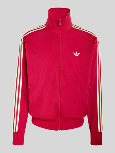 adidas Originals Regular Fit Sweatjacke mit Logo-Stitching Modell 'FIREBIRD TT' Bordeaux 2