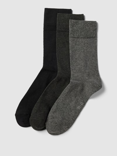 s.Oliver RED LABEL Socken mit Stretch-Anteil im 3er-Pack Anthrazit Melange 1