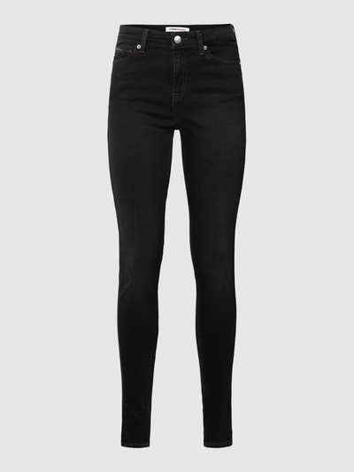 Tommy Jeans Skinny Fit Jeans mit Label-Detail Modell 'NORA' Black 2