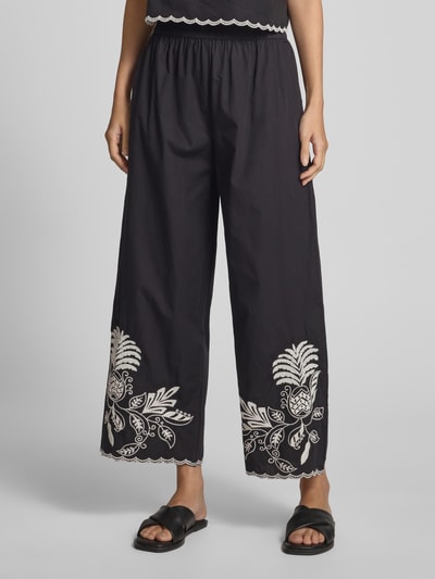 Jake*s Collection Marlenehose mit elastischem Bund Black 4