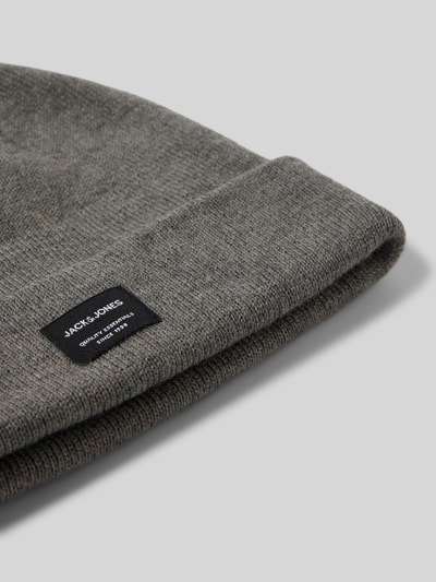 Jack & Jones Beanie mit Label-Detail Mittelgrau Melange 2