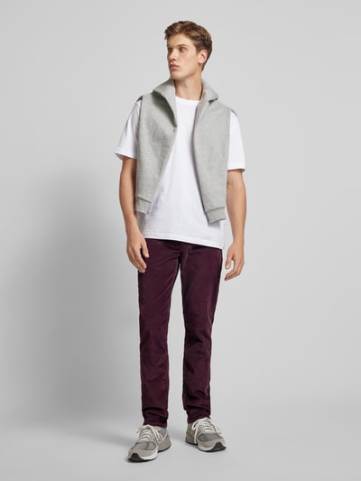 Levi's® Slim fit jeans in ribcordlook, model '511' Bordeaux - 1