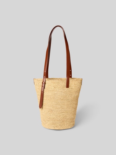 Rabanne Tote Bag mit Label-Detail Beige 4
