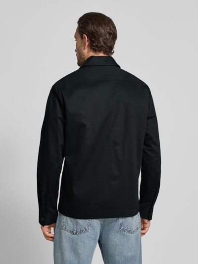 SELECTED HOMME Regular Fit Hemdjacke aus reiner Baumwolle Modell 'TATE' Black 5