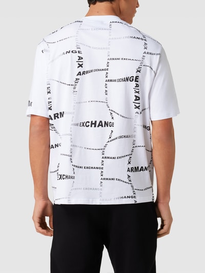 ARMANI EXCHANGE T-Shirt mit Label-Details Weiß 5