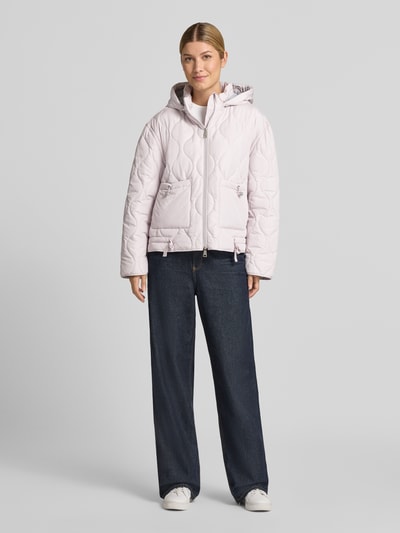 White Label Steppjacke mit Kapuze Rose 1