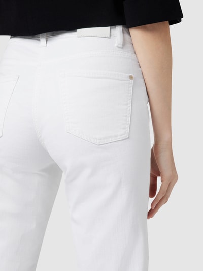 Cambio Straight Fit Jeans mit Stretch-Anteil Modell 'Paris' Weiss 3