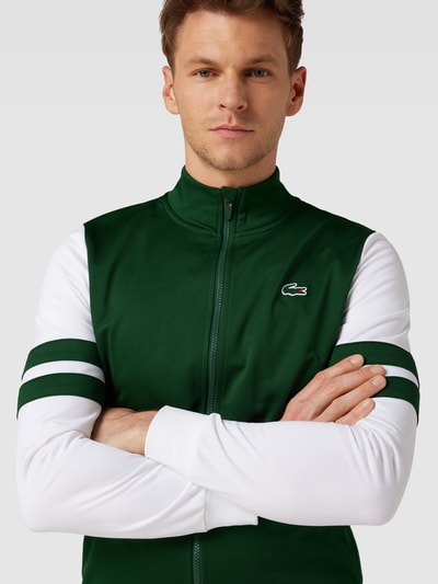 Lacoste Sweatjack met logopatch Groen - 3