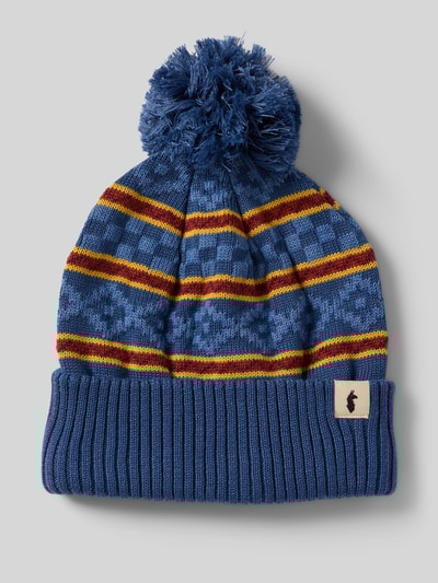 Cotopaxi Beanie met labeldetails Marineblauw - 1