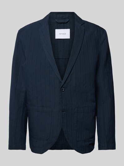 ROTHOLZ Regular Fit Blazer mit Streifenmuster Modell 'Workwear' Dunkelblau 2