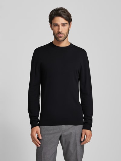 MCNEAL Gebreide pullover met ronde hals Zwart - 4