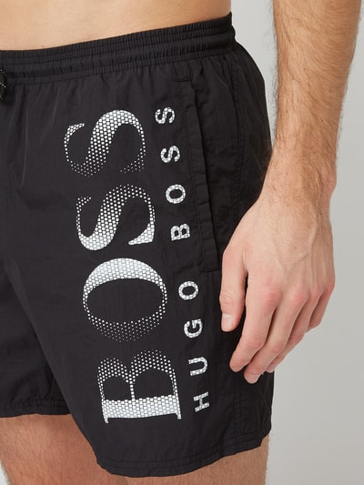 BOSS Zwembroek met logoprint  Zwart - 2