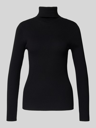 Tom Tailor Denim Slim fit turtleneck van viscosemix Zwart - 2