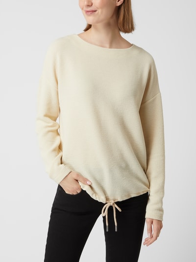 Tom Tailor Sweatshirt met kapmouwen  Zand - 4