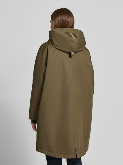 G-LAB Functionele lange jas met capuchon, model 'META' Olijfgroen - 5