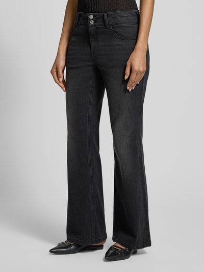 MOS MOSH Flared Jeans mit 5-Pocket-Design Modell 'Marlena' Black 4