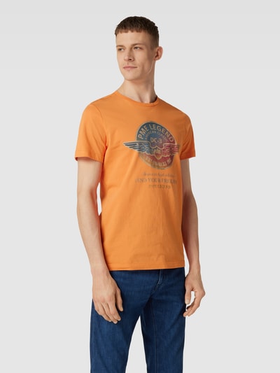 PME Legend T-shirt met ronde hals Oranje - 4