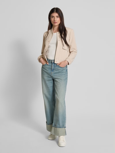 Vero Moda Comfort Fit Bomberjacke mit Viskose Modell 'AMALA' Ecru 1
