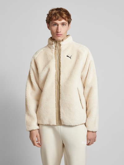 PUMA PERFORMANCE Sherpa Jacket mit Logo-Stitching Offwhite 4