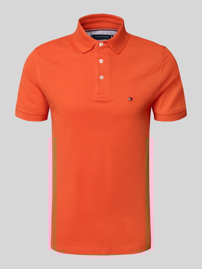 Tommy Hilfiger Slim Fit Poloshirt aus Baumwoll-Elasthan-Mix Orange 2