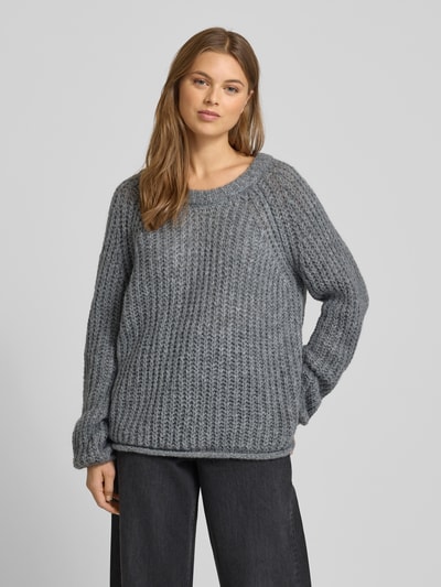 Smith and Soul Relaxed Fit Strickpullover mit Mohair-Anteil Dunkelgrau 4