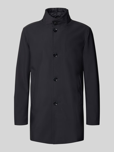 Strellson Regular fit lange jas met uitneembare binnenkraag, model 'FINALLY FLEX' Marineblauw - 2