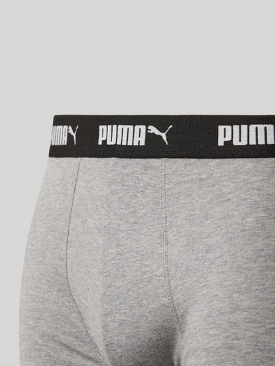 PUMA Bokserki z elastycznym paskiem z logo w zestawie 4 szt. Oliwkowy 2