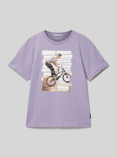 Tom Tailor T-Shirt mit Foto-Print Purple 1