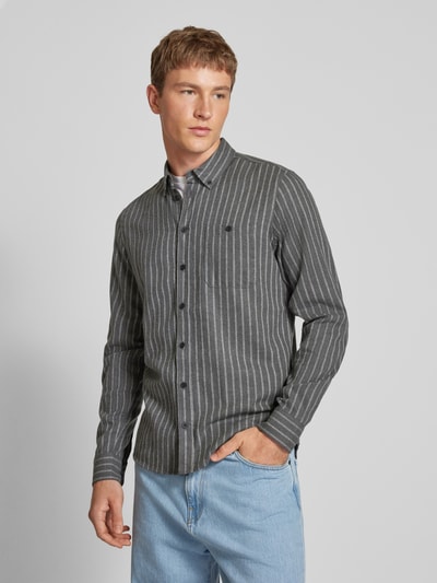 Blend Regular Fit Freizeithemd mit Button-Down-Kragen Mittelgrau 4