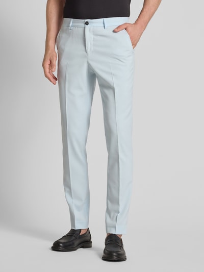 Lindbergh Slim Fit Anzug mit 2-Knopf-Sakko Hellblau 6