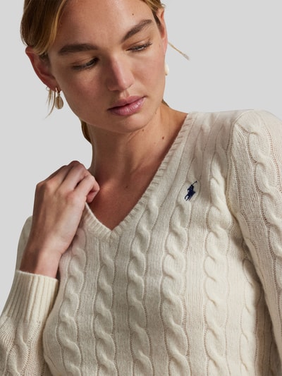 Polo Ralph Lauren Regular Fit Pullover aus Woll-Mix mit Kaschmir-Anteil Offwhite 3