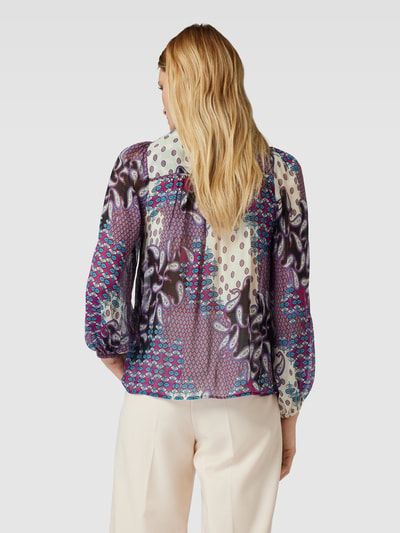 Bash Blouse met druppelvormige hals, model 'BLAIR' Lila - 5